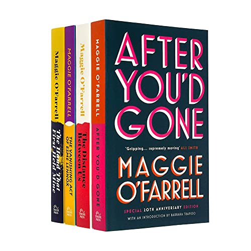 Maggie O'Farrell 4 Books Collection Set(After You'd Gone, The Distance Between Us, The Hand That First Held Mine & The Vanishing Act of Esme Lennox)