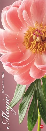 Magic Flowers Vertical Kalender 2026: Langer Wandkalender mit farbenprächtigen Blumen-Fotos. Dekorativer XL Kalender vertikal mit beeindruckenden Blüten. 25 x 69 cm. von Heye