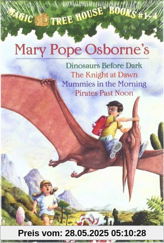 Magic Tree House Volumes 1-4 Boxed Set: Dinosaurs Before Dark / The Knight at Dawn / Mummies in the Morning / Pirates Past Noon (Magic Tree House Collection)
