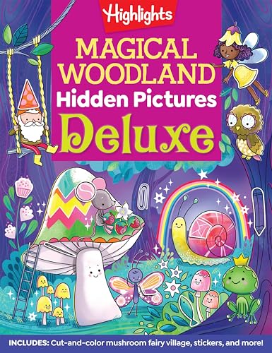 Magical Woodland Hidden Pictures Deluxe: 96 Pages of Magical Recipes, Crafts, Forest Puzzles and Stickers, Search for Mushrooms, Gnomes, Woodland Animals and More (Highlights Hidden Pictures) von Highlights