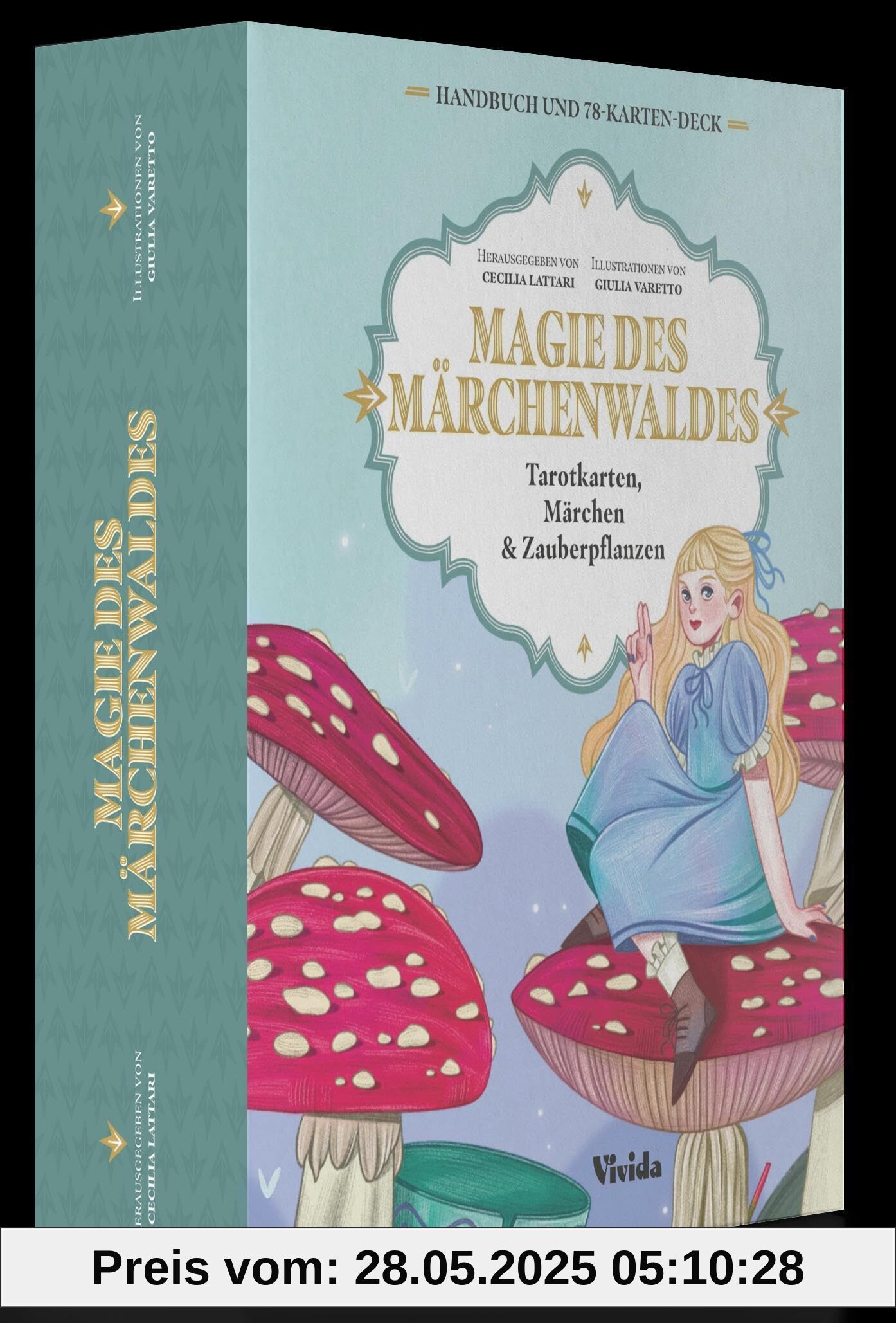 Magie des Märchenwaldes (VIVIDA): Tarotkarten, Märchen & Zauberpflanzen; Set mit Buch und 78 Karten