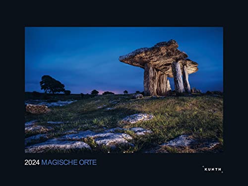 Magische Orte - KUNTH Wandkalender 2024: Hochwertiger, bildstarker Kalender mit Spiralbindung im Großformat (KUNTH Wandkalender Black Edition 60 x 45 cm)