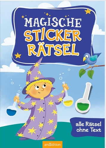 Magische Sticker-Rätsel: Alle Rätsel ohne Text | Aufgaben mit Stickern ab 4 Jahren von Ars Edition