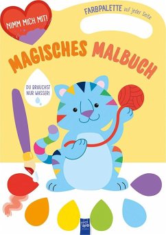 Magisches Malbuch - Cover gelb (Katze) von Yoyo Books