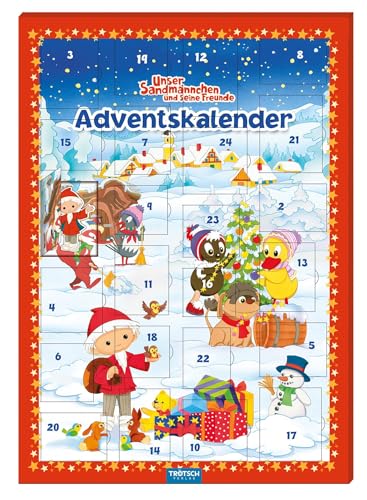 Trötsch Unser Sandmännchen Magnet-Adventskalender Weihnachten: mit 24 tollen Magneten