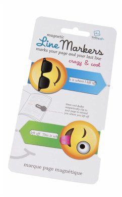 Magnetic Line Markers Crazy & Cool - Magnetische Lesezeichen von Bookchair