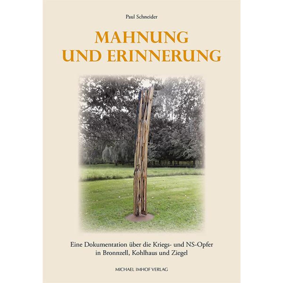 Mahnung und Erinnerung Mahnung und Erinnerung von Imhof Verlag