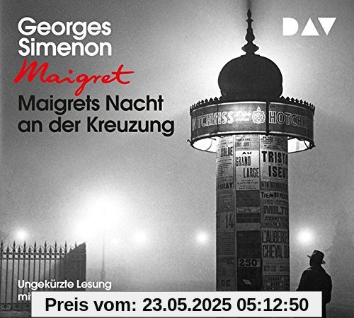 Maigrets Nacht an der Kreuzung: Ungekürzte Lesung mit Walter Kreye (3 CDs)