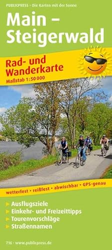 Main - Steigerwald: Rad- und Wanderkarte mit Ausflugszielen, Einkehr- & Freizeittipps, wetterfest, reißfest, abwischbar, GPS-genau. 1:50000 (Rad- und Wanderkarte / RuWK)