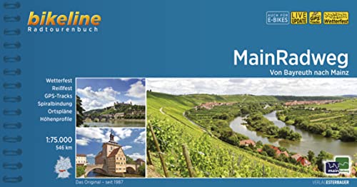 MainRadweg: Von Bayreuth nach Mainz.1:75.000, 546 km, wetterfest/reißfest, GPS-Tracks Download, LiveUpdate (Bikeline Radtourenbücher)