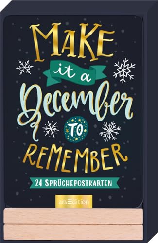 Make it a December to remember: 24 Sprüchepostkarten