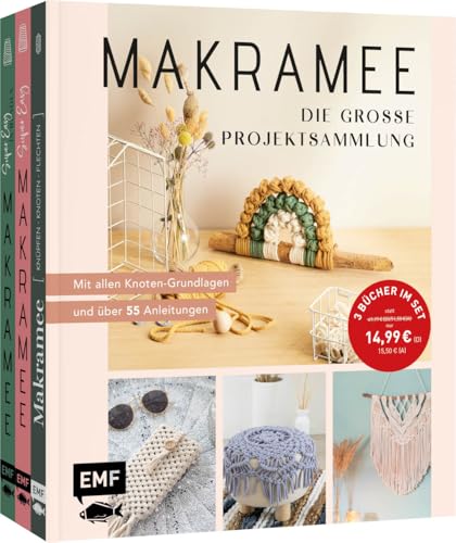 Makramee – Die große Projektsammlung mit über 55 Anleitungen: Mit allen Knoten-Grundlagen – auch für Anfänger*innen geeignet! von Edition Michael Fischer / EMF Verlag