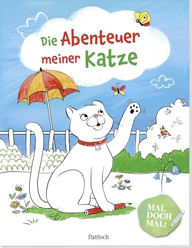 Mal doch mal! – Die Abenteuer meiner Katze: Ab 4 Jahren | Ein tolles Geschenk zum Schulstart mit süßen Katzen (Malbücher für Kinder zum Ausmalen, Kritzeln und Sachensuchen) von Pattloch Geschenkbuch