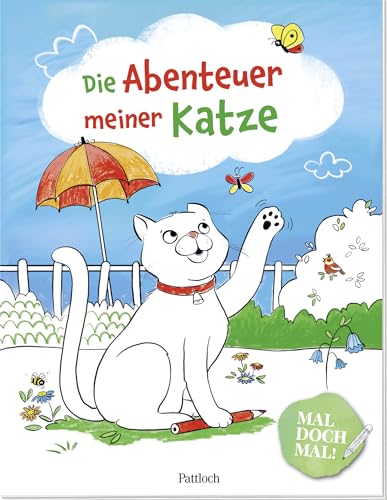 Mal doch mal! - Die Abenteuer meiner Katze: Ab 4 Jahren | Ein tolles Geschenk zum Schulstart mit süßen Katzen (Malbücher für Kinder zum Ausmalen, Kritzeln und Sachensuchen)