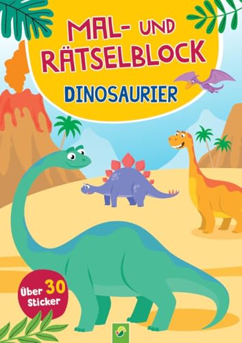 Mal- und Rätselblock Dinosaurier Mal- und Rätselblock Dinosaurier von Schwager & Steinlein Verlag GmbH