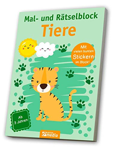Mal- & Rätselblock Tiere Mal- & Rätselblock Tiere