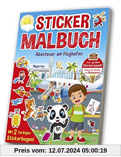 Mal- & Stickerbuch: Flughafen