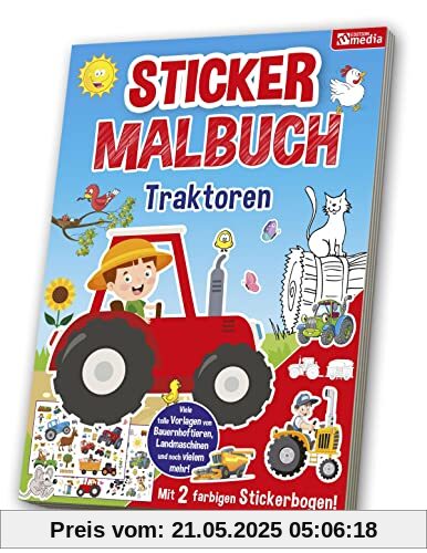 Mal- & Stickerbuch: Traktor