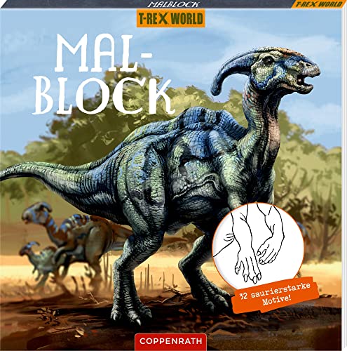 Malblock: 32 saurierstarke Motive! (T-Rex World)