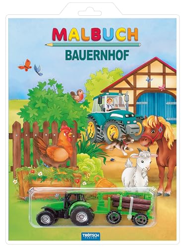 Malbuch "Bauernhof": mit 2 Spielzeugen (Malbücher mit ..., Band 1) von TROTSCH