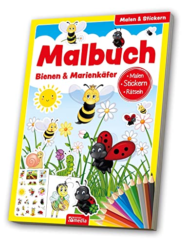 Malbuch Bienen & Marienkäfer von Media Verlagsgesellschaft