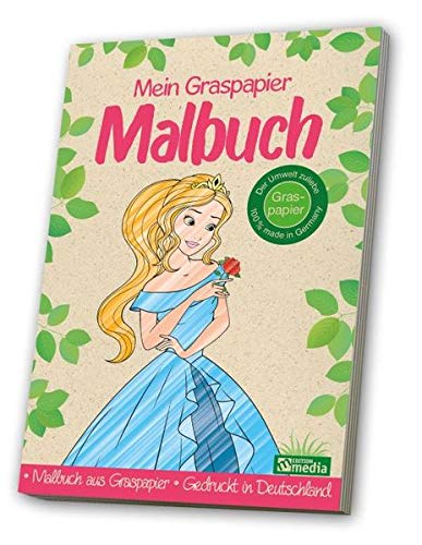 Malbuch Graspapier - Prinzessin