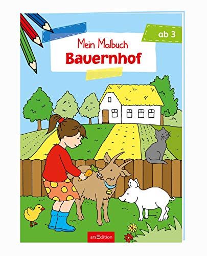 Malbuch ab 3 Jahren - Bauernhof Malbuch ab 3 Jahren - Bauernhof