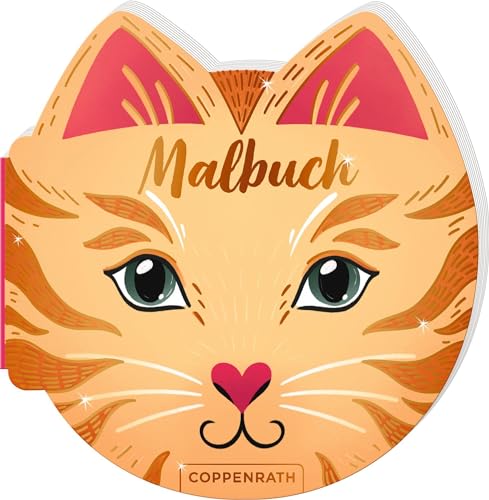 Malbuch: Cat: 32 zauberhafte Motive zum Ausmalen, in Katzenform, Cover mit Folienveredelung (100% selbst gemacht)