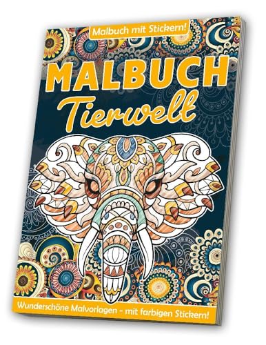 Malbuch: Erwachsene - Tierwelt: 32 Seiten + 1 Stickerbogen in der Buchmitte Malbuch: Erwachsene - Tierwelt: 32 Seiten + 1 Stickerbogen in der Buchmitte von Media Verlagsgesellschaft