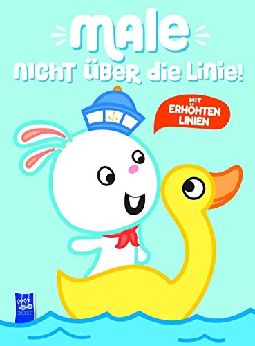 Male nicht über die Linie - Blau: Mit erhöhten Linien Male nicht über die Linie - Blau: Mit erhöhten Linien von Yo Yo Books