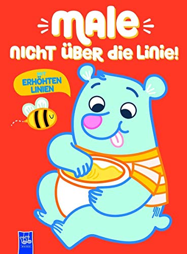Male nicht über die Linie - Rot: Mit erhöhten Linien Male nicht über die Linie - Rot: Mit erhöhten Linien von Yo Yo Books
