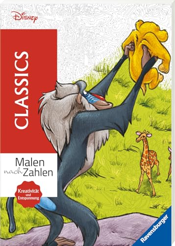 Disney Malen nach Zahlen: Classics - Disney Malbuch für Erwachsene