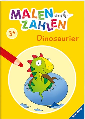 Ravensburger Malen nach Zahlen ab 3 Jahren- 24 Motive - Malheft für Kinder - Nummerierte Ausmalfelder