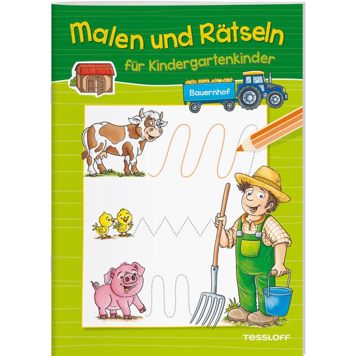 Malen und Rätseln für Kindergartenkinder. Bauernhof Malen und Rätseln für Kindergartenkinder. Bauernhof von Tessloff Verlag