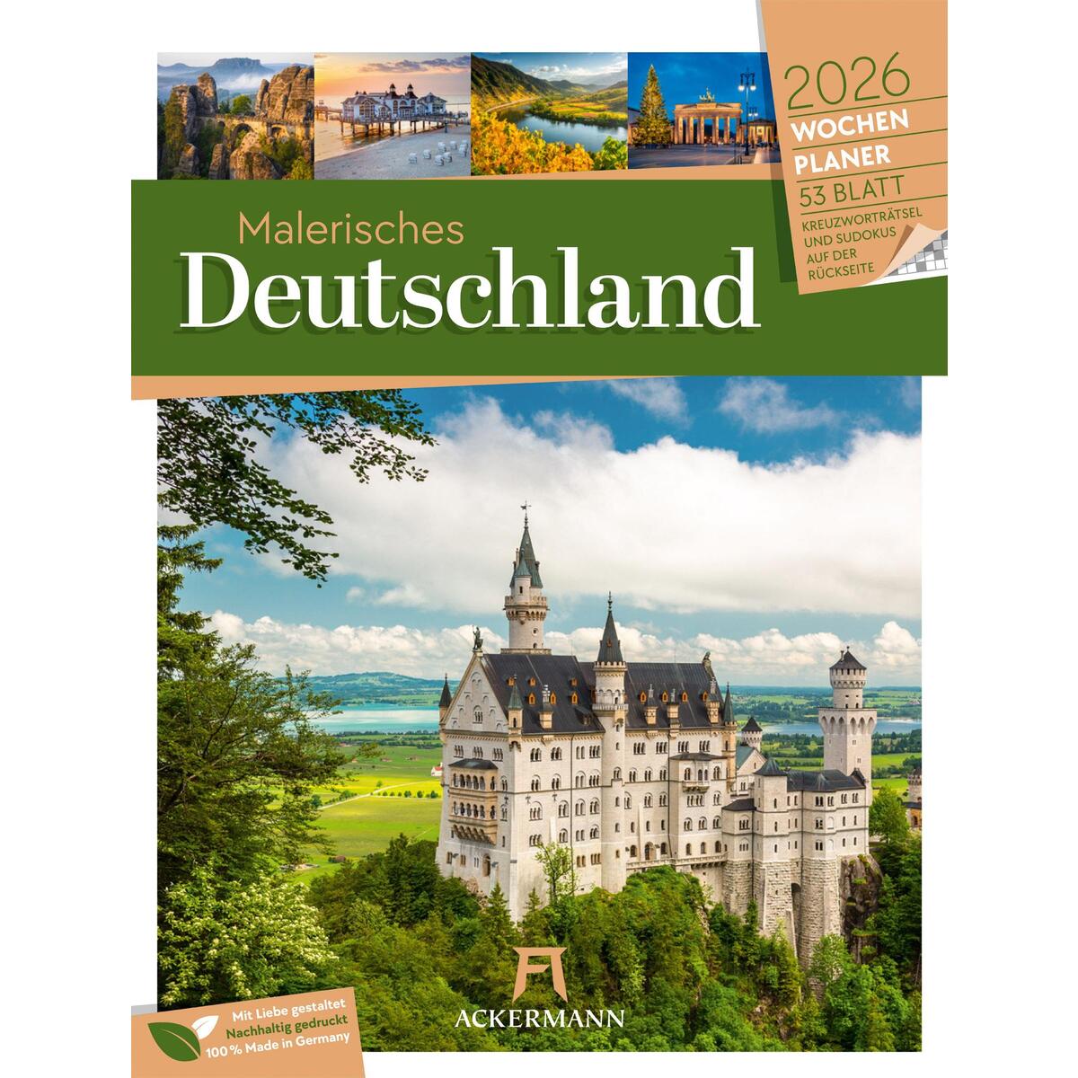 Malerisches Deutschland Wochenplaner Kalender 2026 Malerisches Deutschland Wochenplaner Kalender 2026 von Ackermann Kunstverlag