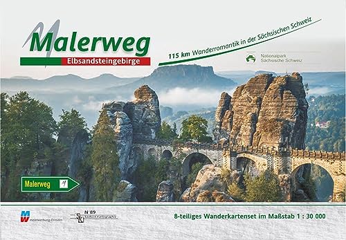 Malerweg - Sächsische Schweiz: Wandertourenführer 1:30000: Elbsandsteingebirge. Wandertourenführer