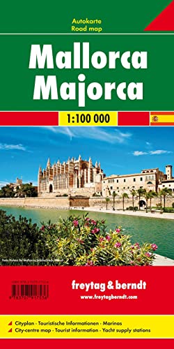 Mallorca, Planungskarte 1:100.000: Cityplan, Touristische Informationen, Marinas von Freytag + Berndt