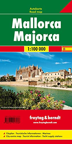 Mallorca, Planungskarte 1:100.000: Cityplan, Touristische Informationen, Marinas von FREYTAG-BERNDT UND ARTARIA