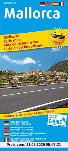 Mallorca: Radkarte mit Tourenvorschlägen, wetterfest, reissfest, abwischbar, GPS-genau. 1:100000 (Radkarte / RK)