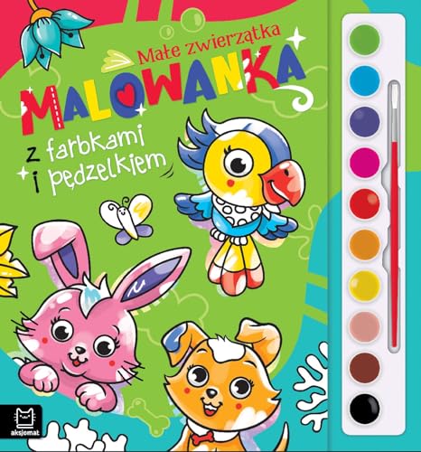 Malowanka z farbkami i pędzelkiem. Małe zwierzątka von AKSJOMAT