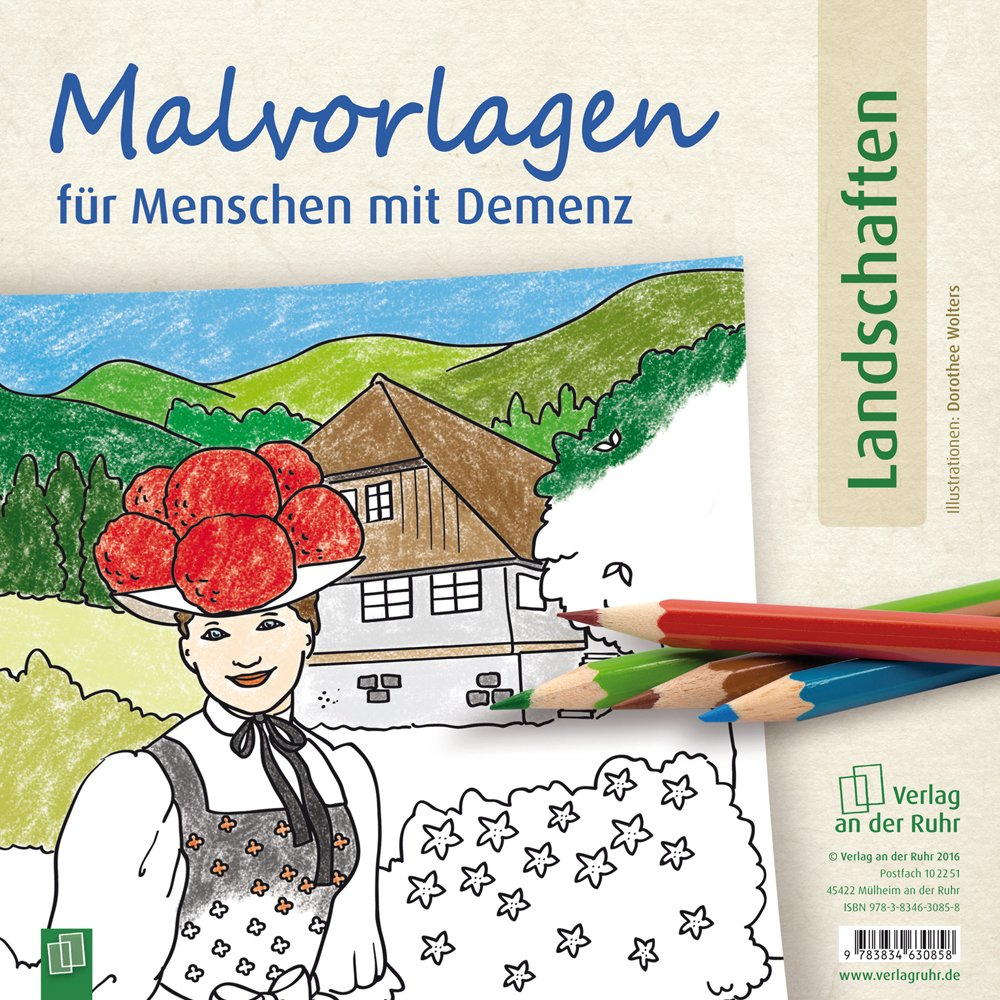 Malvorlagen für Menschen mit Demenz: Landschaften von Verlag an der Ruhr GmbH