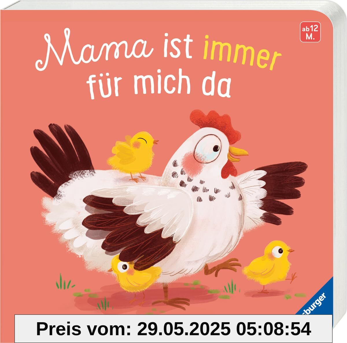 Mama ist immer für mich da - Liebevolles Pappbilderbuch über die starke Bindung zwischen Mutter und Kind - ab 12 Monaten