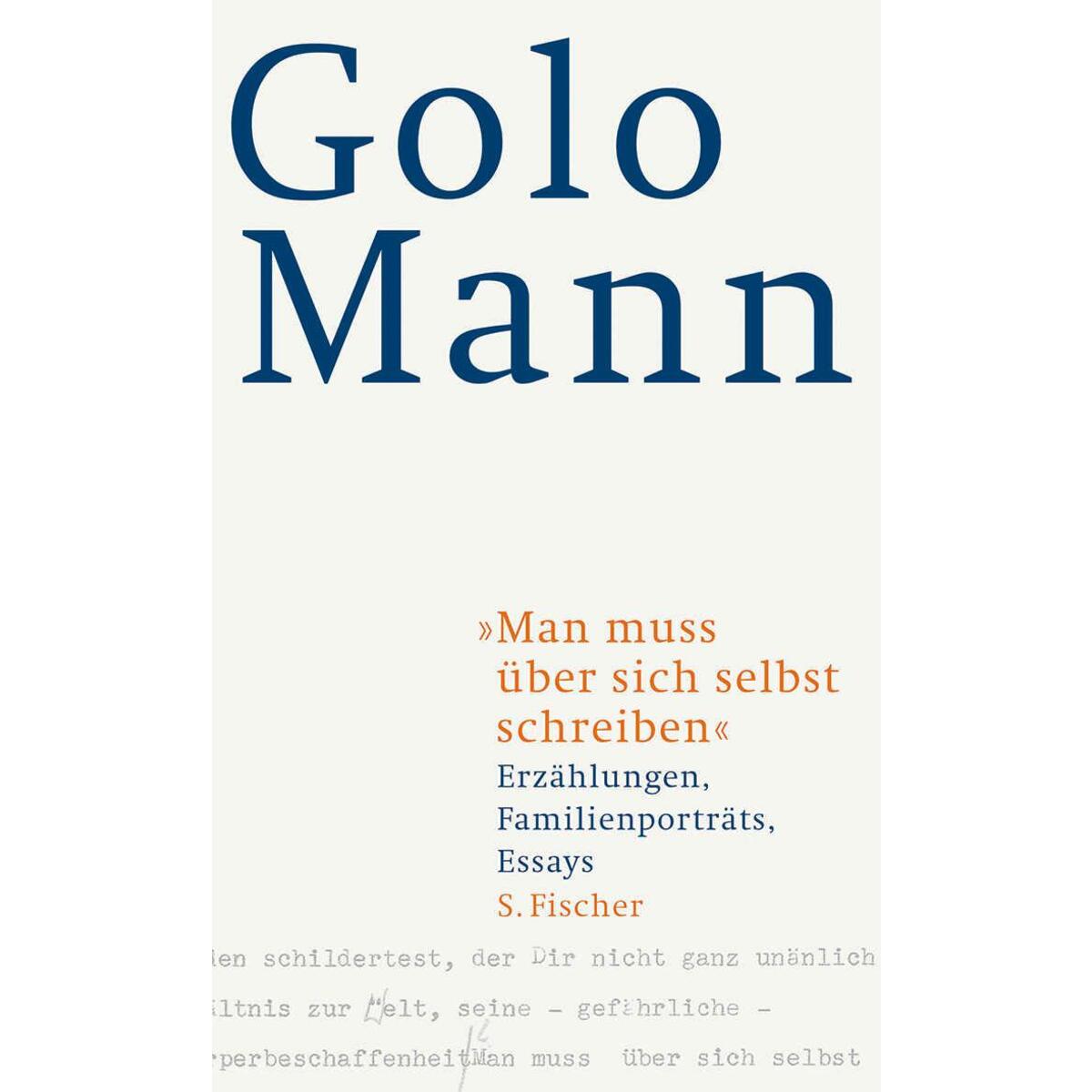 "Man muss über sich selbst schreiben" von FISCHER, S.
