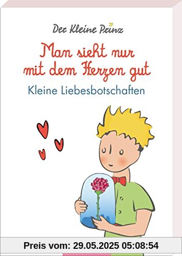 Man sieht nur mit dem Herzen gut: Kleine Liebesbotschaften | Charmante Kartenbox mit Liebeserklärungen für jeden Tag