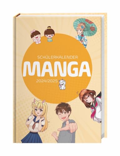 Manga Schülerkalender A5 2024/2025: 17 Monate ab August 2024. Der praktische Terminplaner im Anime-Stil für das Schuljahr 2024/25. Modern ... Format 15,2 x 21,5 cm (Kalenderbücher Heye) von Heye