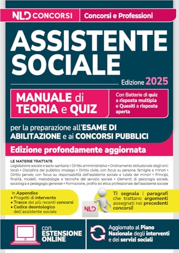 Manuale Assistente sociale 2025 per tutti i concorsi e per la professione. Con espansione online von Nld Concorsi