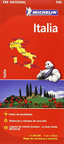 Mapa National Italia (Colección Mapas National Michelin) von MICHELIN