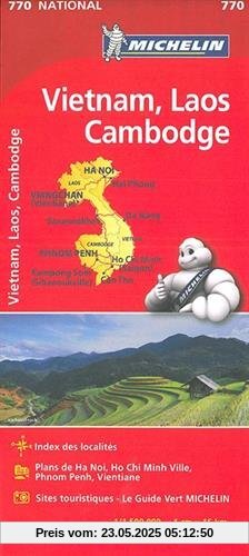 Mapa national Vietnam Laos Camboya (Mapas National Michelin)