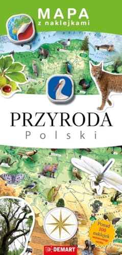 Mapa z naklejkami "Przyroda Polski" von Demart