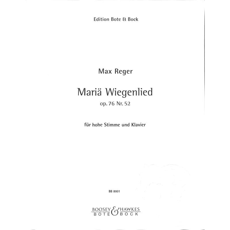 Mariä Wiegenlied As-Dur op 76/52 Mariä Wiegenlied As-Dur op 76/52